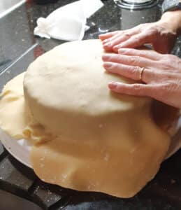 Icing the classic Christmas cake