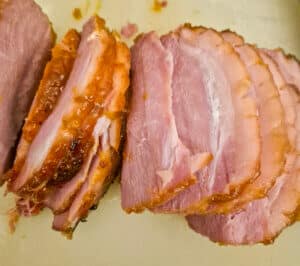 Gammon sliced