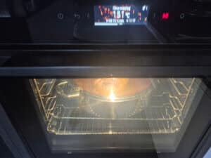 Clock on oven