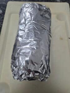 Resting the beef brisket in foil