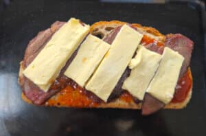 Brie is ready to grill