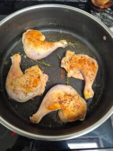 Chicken browned
