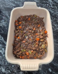 mince mixture in a pan