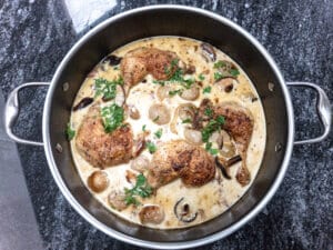 White wine Coq au vin 