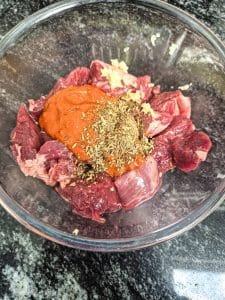 Ready to marinate the lamb