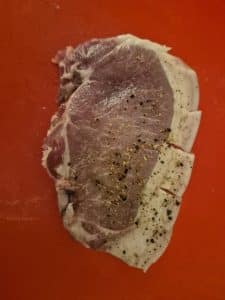 Let the chop get to room temperature