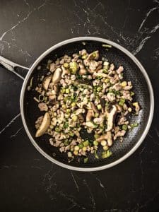 Reduced the wine in pan