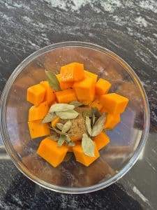 Chopped butternut squash 
