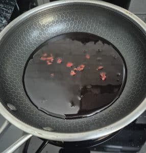 Sauce in a pan