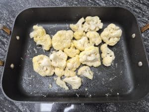 Cauliflower ready for roasting