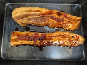 Brush slices with reserved marinade