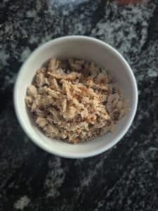 Sourdough breadcrumbs prepped